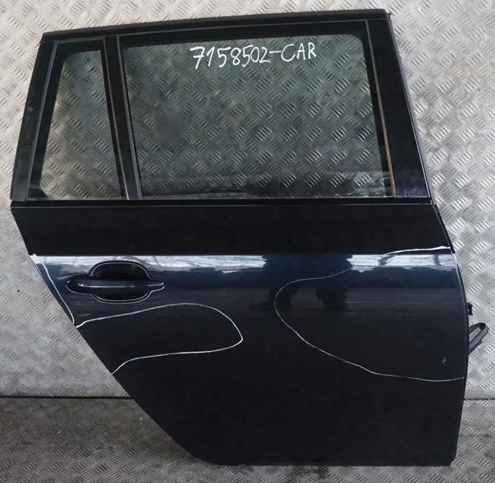 BMW 5 Series E61 1 Touring Door Rear Right O/S Carbonschwarz Carbon Black 416