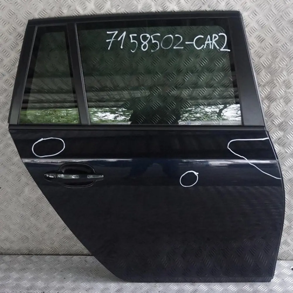 BMW 5 er E61 2 Touring Tür Hinten Rechts Carbonschwarz Carbon Schwarz 416 - SKU 7158502-CAR2 - Teilenummer 7158502
