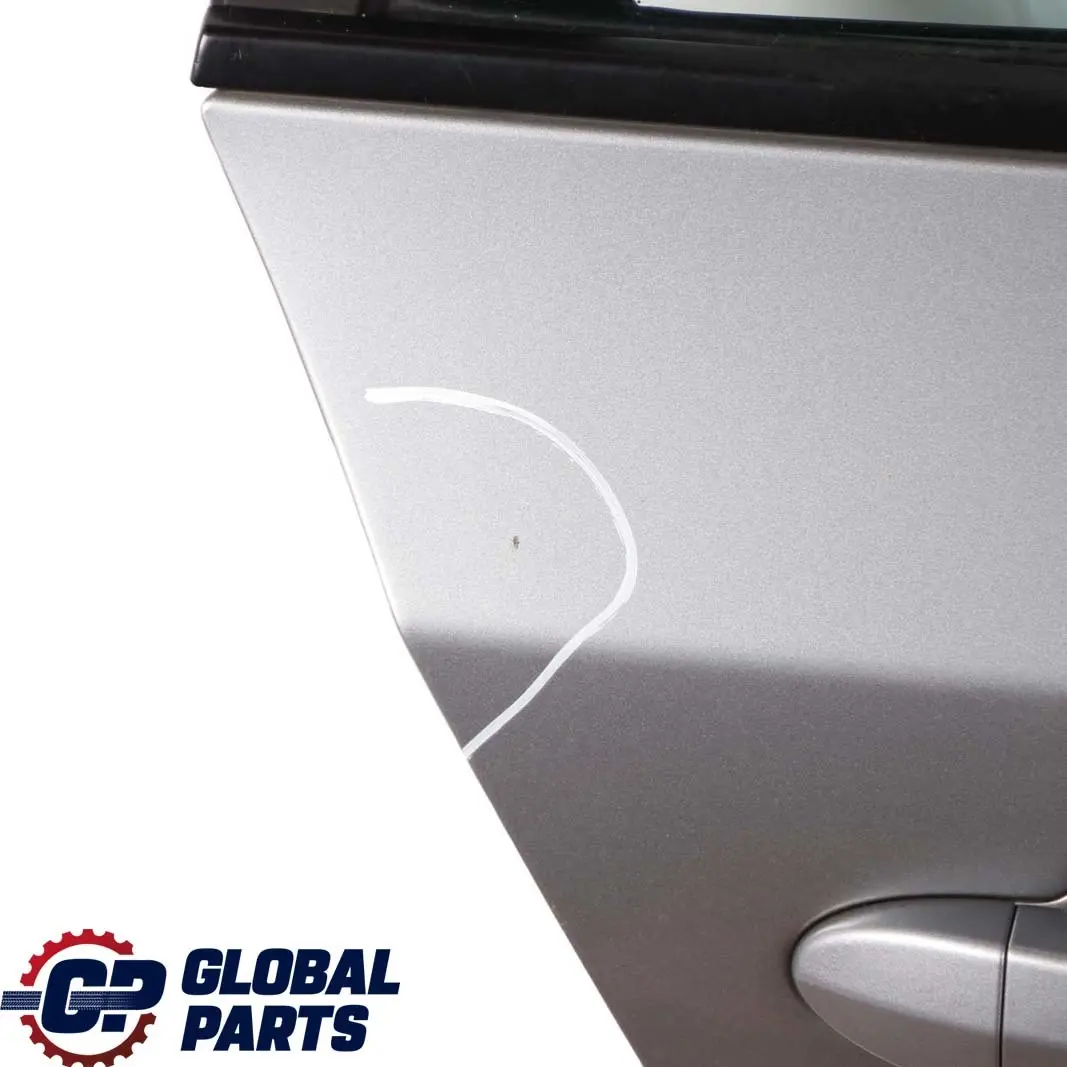 BMW 5 E61 Touring Door Rear Right O/S Silbergrau Silver Grey Metallic - A08 - SKU 7158502-SBG - Part number 7158502