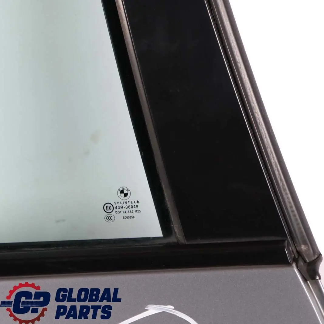 BMW 5 E61 Touring Door Rear Right O/S Silbergrau Silver Grey Metallic - A08 - SKU 7158502-SBG - Part number 7158502