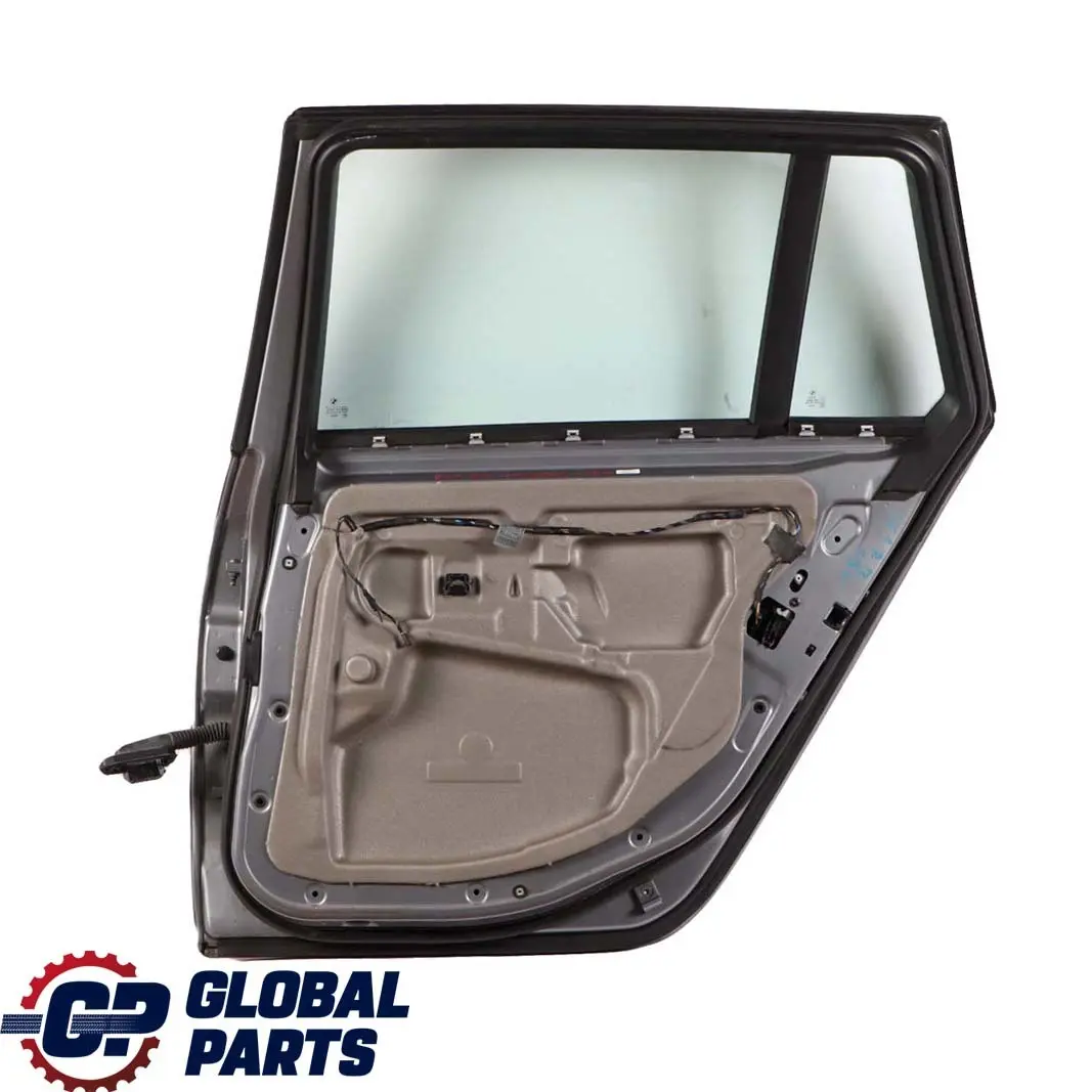 BMW 5 E61 Touring Door Rear Right O/S Silbergrau Silver Grey Metallic - A08 - SKU 7158502-SBG - Part number 7158502