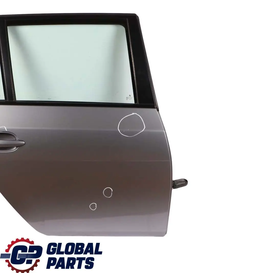 BMW 5 E61 Touring Door Rear Right O/S Silbergrau Silver Grey Metallic - A08 - SKU 7158502-SBG - Part number 7158502