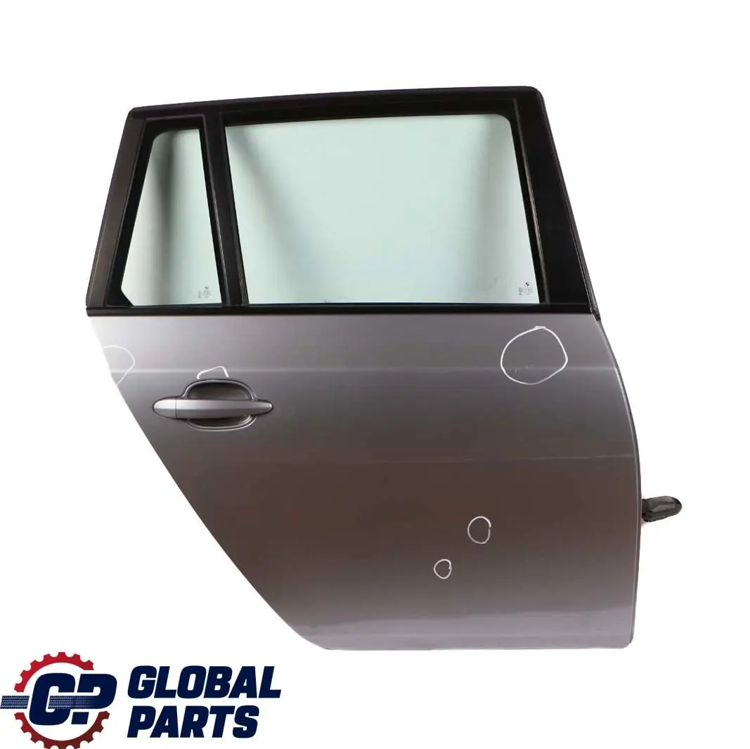 Door Rear Right O/S Silbergrau Silver Grey Metallic - A08 to BMW 5 E61 Touring with Part number 7158502 BMW 5 E61 Touring Door Rear Right O/S Silbergrau Silver Grey Metallic - A08 - SKU 7158502-SBG - Part number 7158502