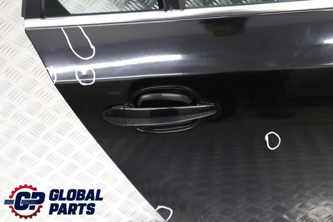 BMW 5 Series E61 Touring Door Rear Right O/S Schwarz 2 Black - 668 - SKU 7158502-SCH - Part number 7158502