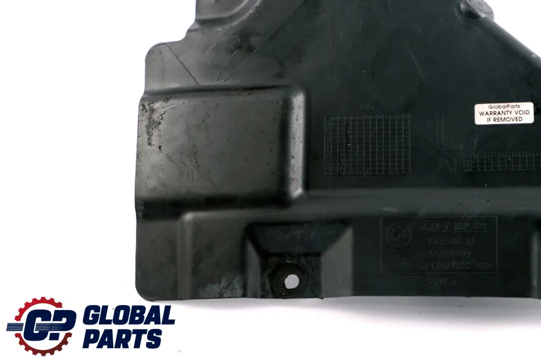 Izquierda N / Cubierta Bajo Splash Guard Trim para BMW X1 E84 E90 E91 E92 E93 con número de pieza 7159189 BMW X1 E84 E90 E91 E92 E93 Izquierda N / Cubierta Bajo Splash Guard Trim - SKU 7159189 - Número de pieza 7159189