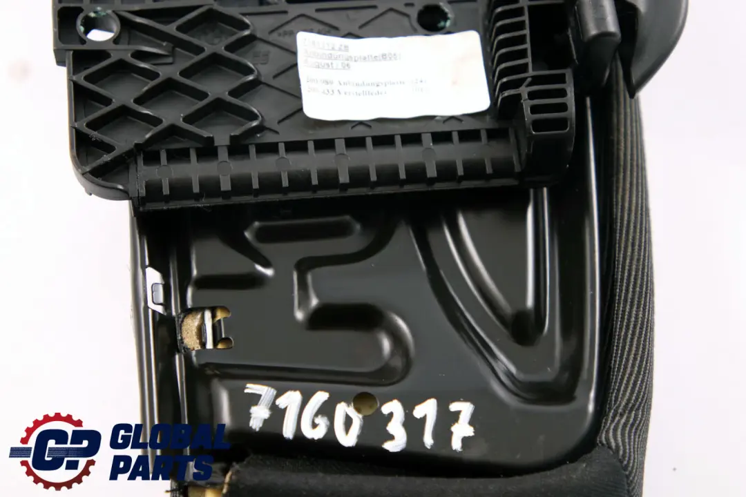 BMW 1 er E87 Sport Vordersitz Träger Oberschenkelauflage Bezug Stoff Moire - SKU 7160317 - Teilenummer 7160317