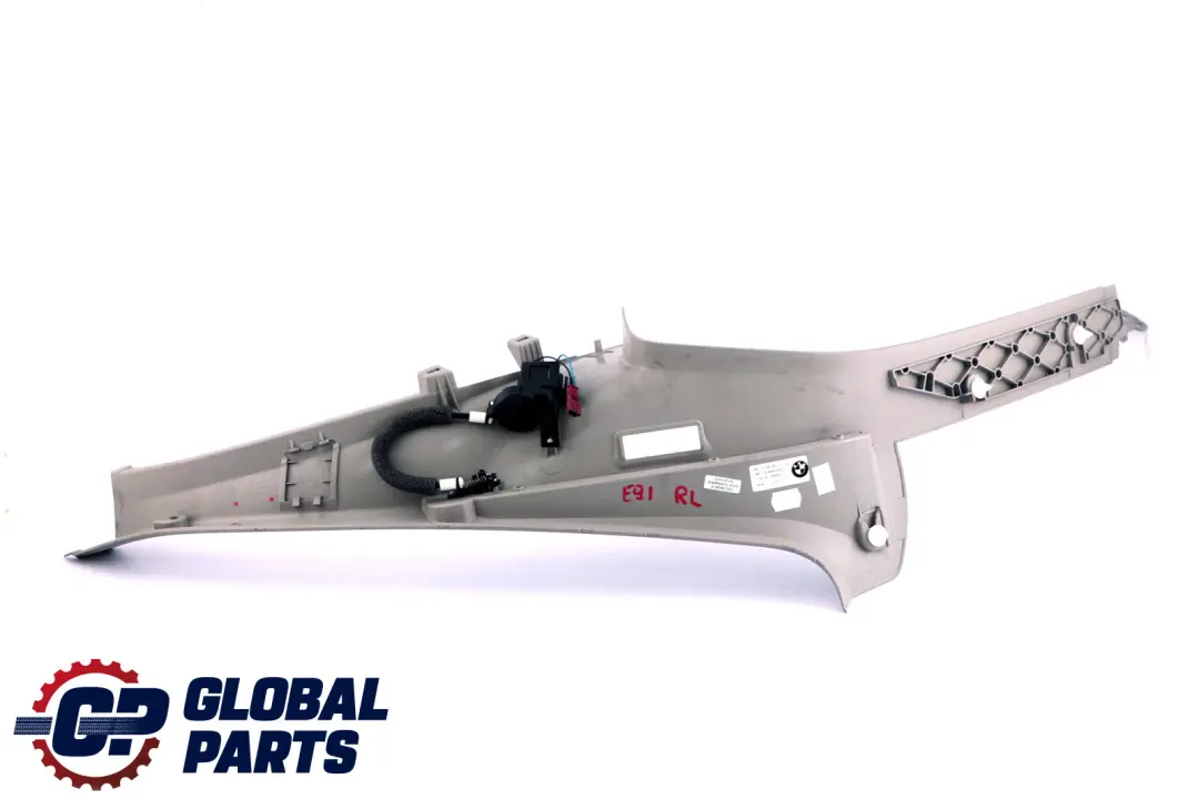 BMW 3 Series E91 E91N LCI Door Sill Strip Cover Rear Column D Grau Grey Left N/S - SKU 7160677 - Part number 9151705