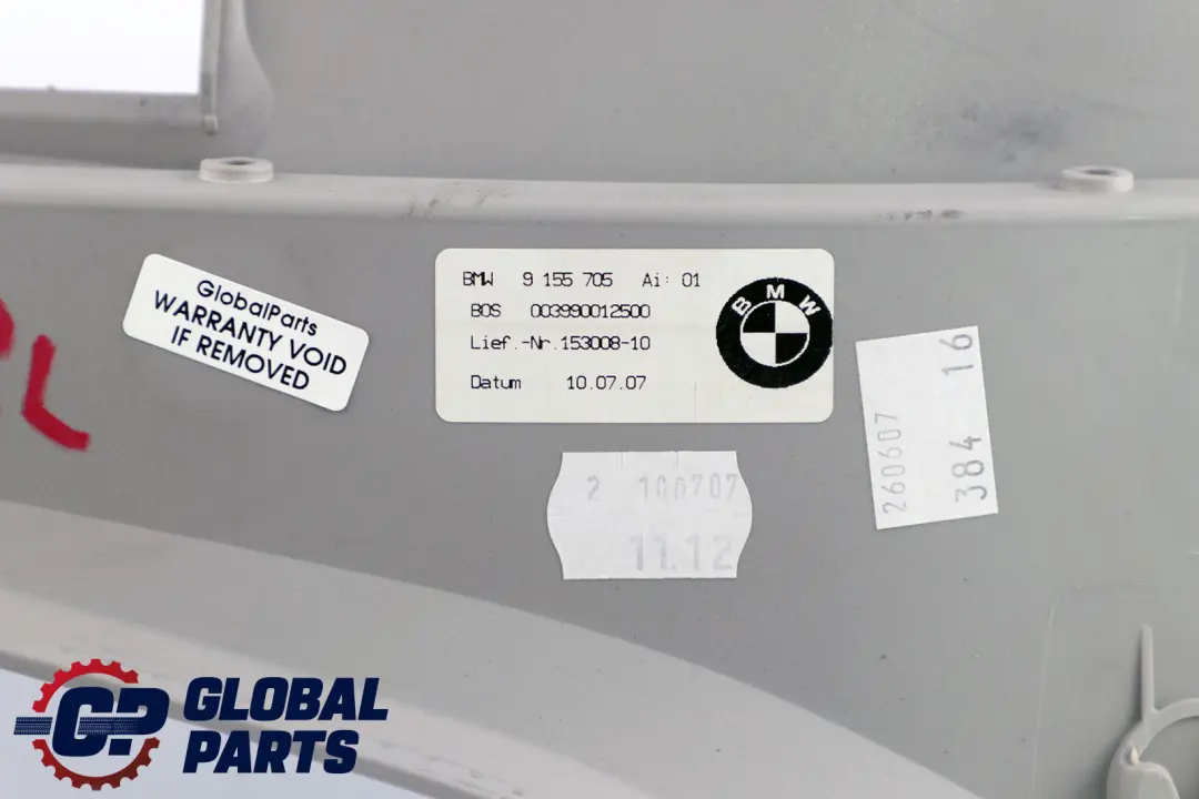 Copertura della striscia della porta Colonna D Grau Grigio Sinistro per BMW E91 LCI con numero di parte 9151705 BMW E91 LCI Copertura della striscia della porta Colonna D Grau Grigio Sinistro - SKU 7160677 - Numero di parte 9151705