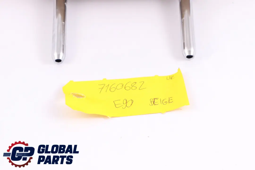 BMW E87 LCI E90 E91 Asiento Trasero Reposacabezas Central Cuero Beige - SKU 7160682 - Número de pieza 7160682