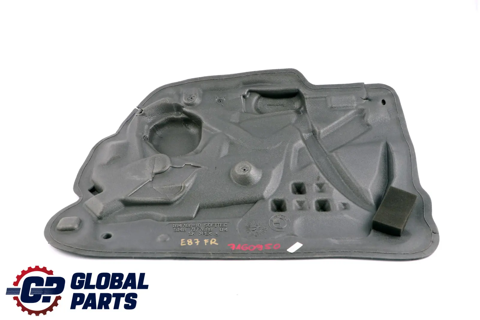 BMW 1 E87 Insonorisation Porte avant Droite 7177688 7160950