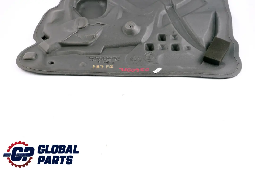 BMW 1 Series E87 Cover Sound Insulating Door Front Right O/S 7177688 - SKU 7160950 - Part number 7160950