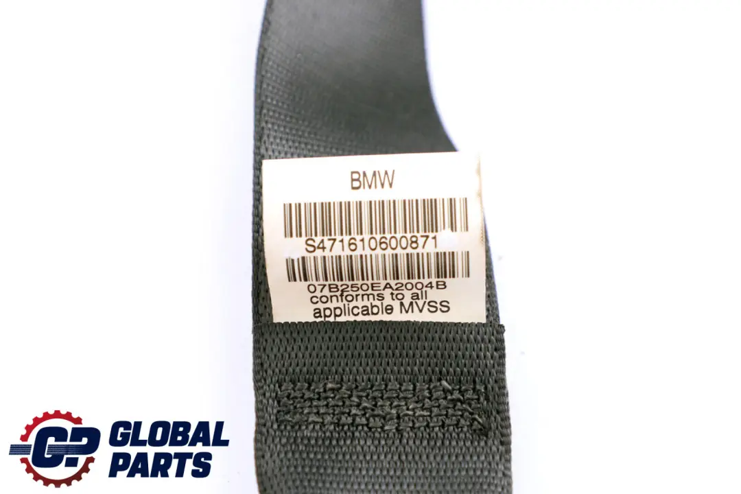 BMW X5 er E70 Obergurt Gurt Sicherheitsgurt Hinten Rechts O/S Schwarz - SKU 7161060 - Teilenummer 7161060