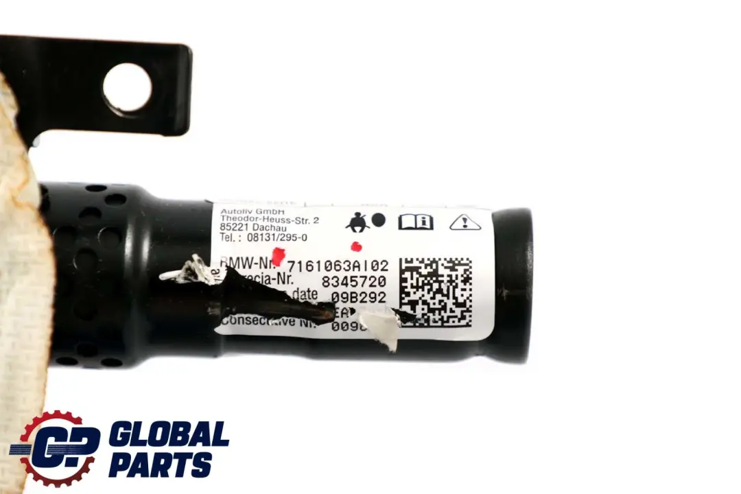 Seitenairbag vorne links Sitz für BMW X5 X6 Serie E70 E71 mit Teilenummer 7161063 BMW X5 X6 Serie E70 E71 Seitenairbag vorne links Sitz - SKU 7161063 - Teilenummer 7161063