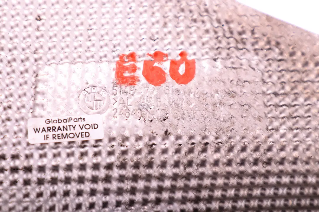 Heat Insulation Engine Support Right O/S to BMW 5 6 SERIES E60 E61 E63 E64 with Part number 7161174 BMW 5 6 SERIES E60 E61 E63 E64 Heat Insulation Engine Support Right O/S - SKU rhd-7161174 - Part number 7161174