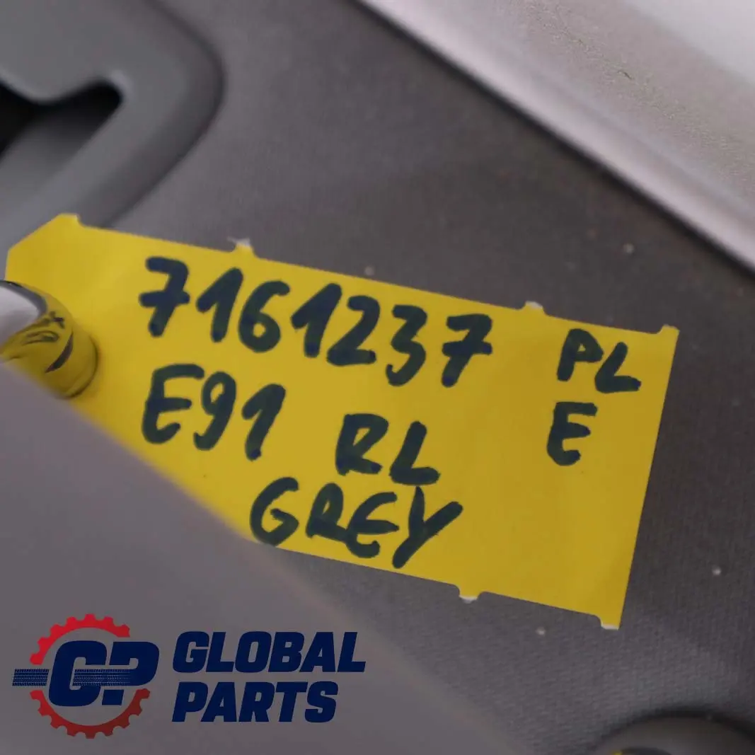 BMW 3 E91 Touring Rear Back Seat Backrest Left N/S Cloth Fluid Grey - SKU 7161237 - Part number 7161237