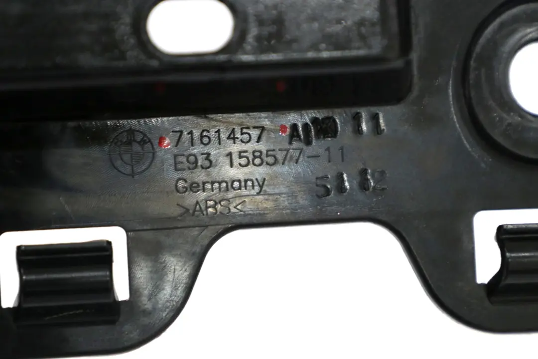 Support Guidage Central Pare Chocs Arrière pour BMW E93 LCI Cabriolet à propos du numéro de pièce 7161457 BMW E93 LCI Cabriolet Support Guidage Central Pare Chocs Arrière - SKU 7161457 - Numéro de pièce 7161457