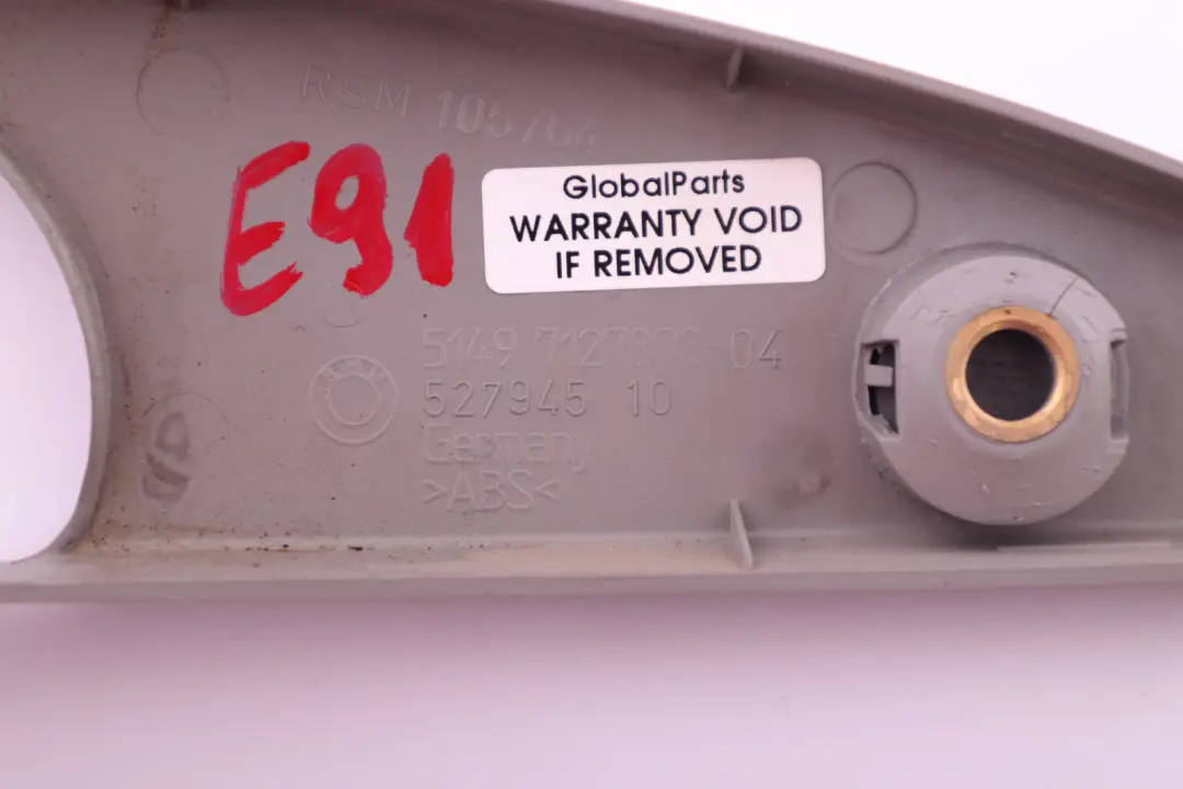 BMW E91 E91N Heckverkleidung Abdeckung Schließsystem Grau 7127883 - SKU 7162177-1 - Teilenummer 7162177