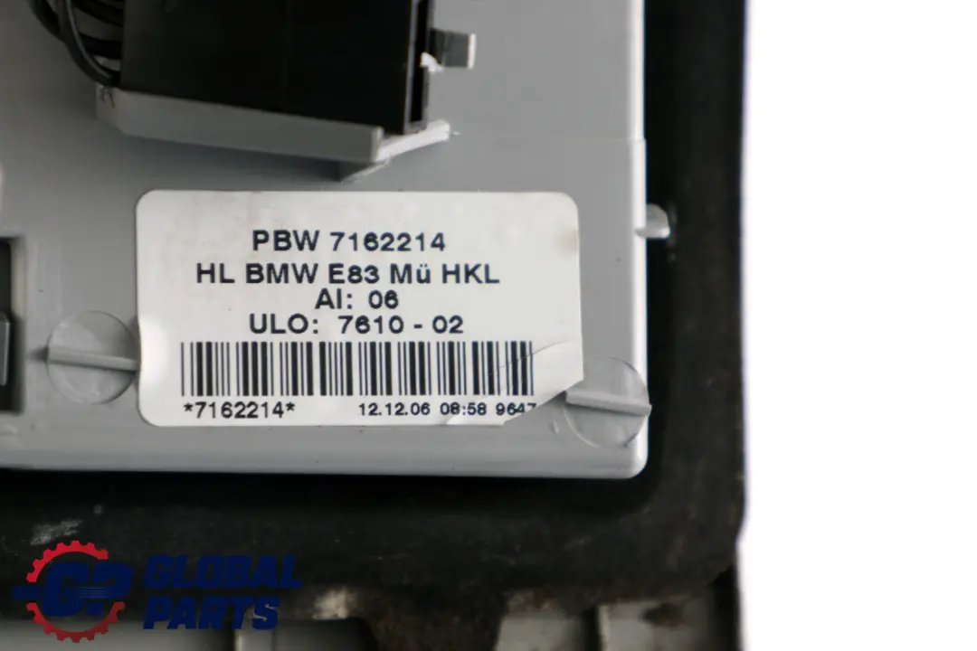 BMW X3 E83 LCI Rear Light In Trunk Lid Boot Lamp Right O/S - SKU 7162214 - Part number 7162214