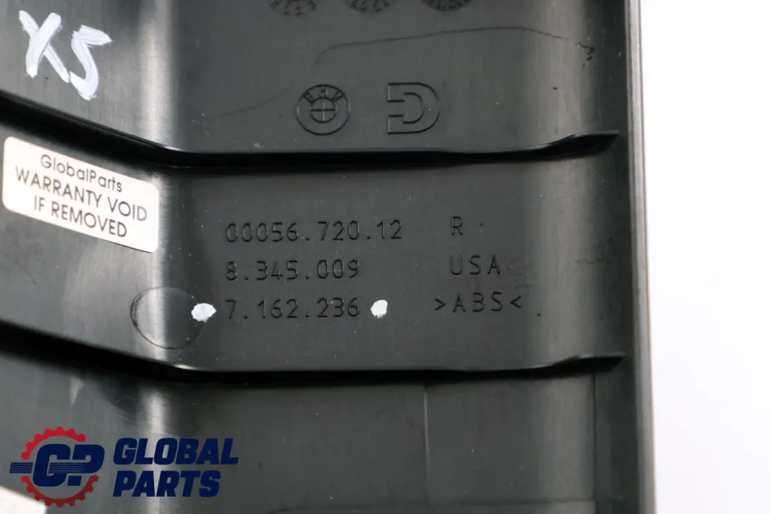 BMW X5 X6 E70 E71 Finitura Sedile Guida Superiore Anteriore Destra O/S - SKU 7162236 - Numero di parte 7162236