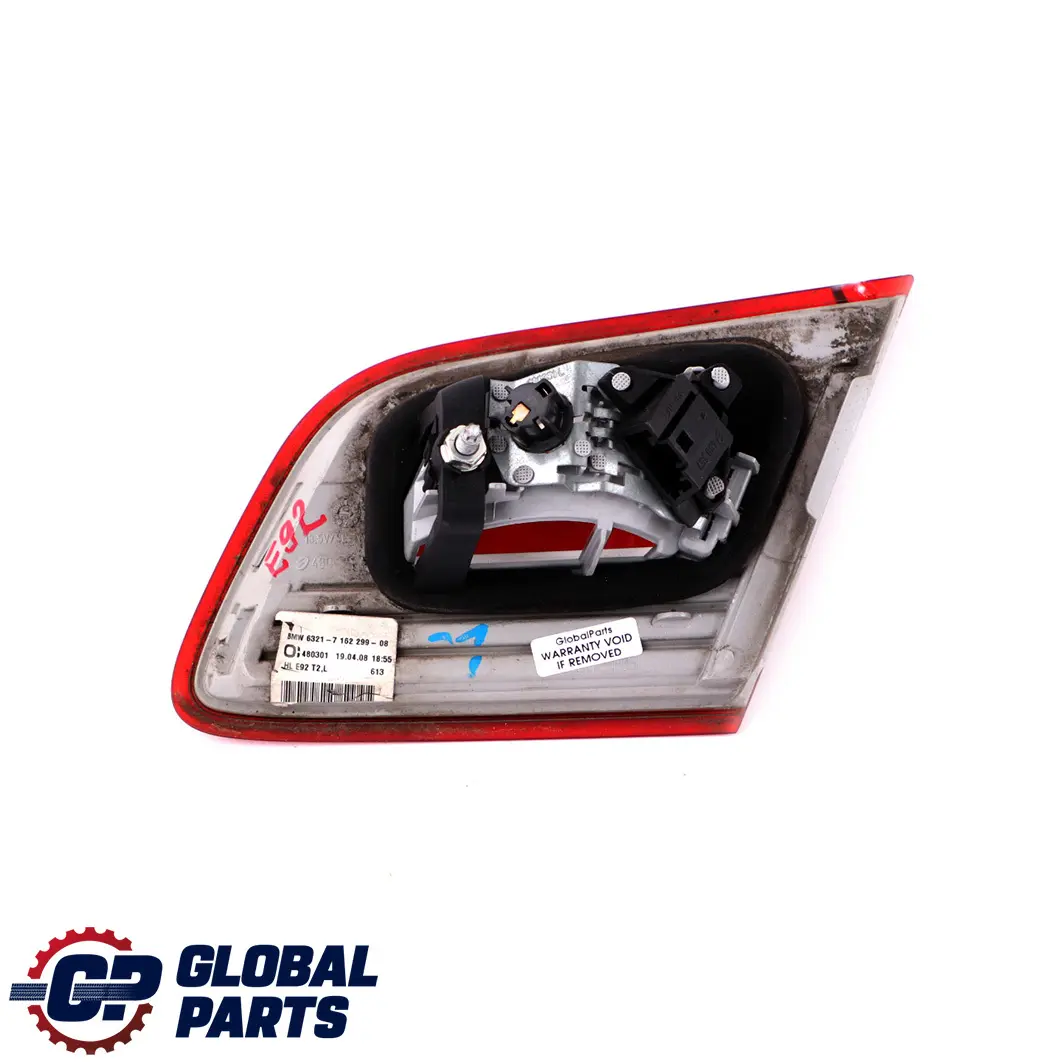 Heckleuchte Heckklappe Links für BMW 3 er 1 E92 mit Teilenummer 7162299 BMW 3 er 1 E92 Heckleuchte Heckklappe Links - SKU 7162299-1 - Teilenummer 7162299