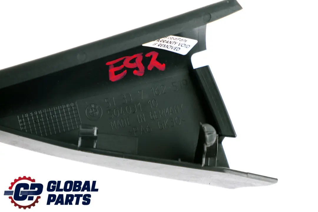 Corner Moulding Interior Left N/S Triangle to BMW 3 Series E92 E93 LCI with Part number 7162519 BMW 3 Series E92 E93 LCI Corner Moulding Interior Left N/S Triangle - SKU 7162519 - Part number 7162519