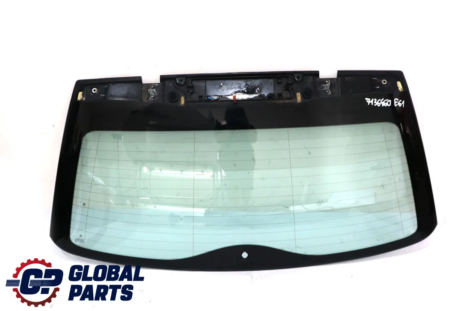 Original BMW E61 TOURING ESTATE HINTERE FENSTERSCHEIBE GRÜNES GLAS AS2
