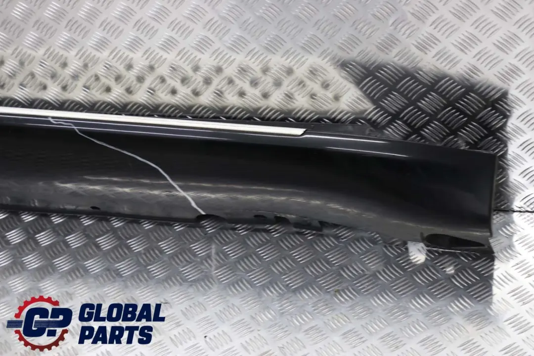 BMW X5 E70 Schwellerleiste Schweller Trittbrett Rechts Black Sapphire - 475 - SKU 7163556-BS - Teilenummer 7163556