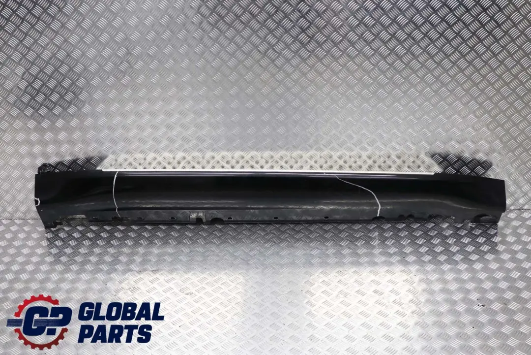 BMW X5 E70 Schwellerleiste Schweller Trittbrett Rechts Black Sapphire - 475 - SKU 7163556-BS - Teilenummer 7163556