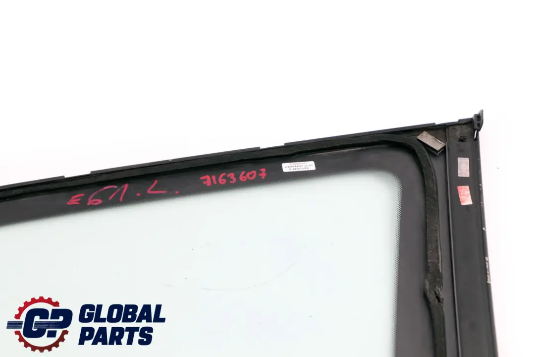 BMW E61 Touring Vetro Finestrino Bagagliaio Verde SX AS2 - SKU 7163607 - Numero di parte 7163607