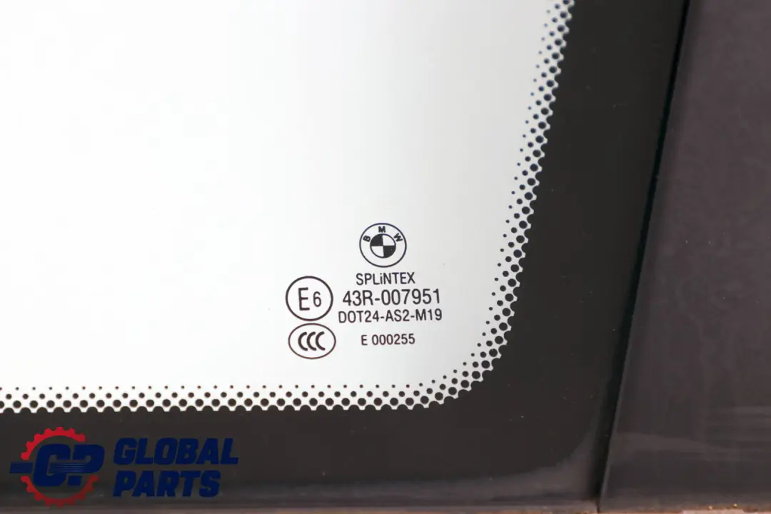 BMW E61 Touring Vetro Finestrino Bagagliaio Verde Posteriore Destra AS2 - SKU 7163608-1 - Numero di parte 7163608