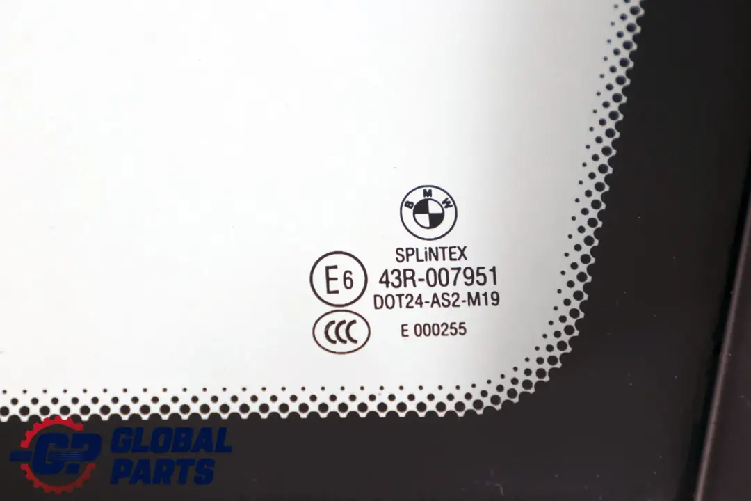 BMW E61 Touring Szyba Boczna Prawy Tył Zielony AS2 Szkło - SKU 7163608 - Numer Części 7163608