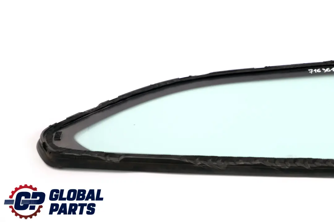 BMW 5 er E61 Seitenscheibe Grün Mit Dichtung Links AS2 Glanzschwarz - SKU 7163613 - Teilenummer 7163613