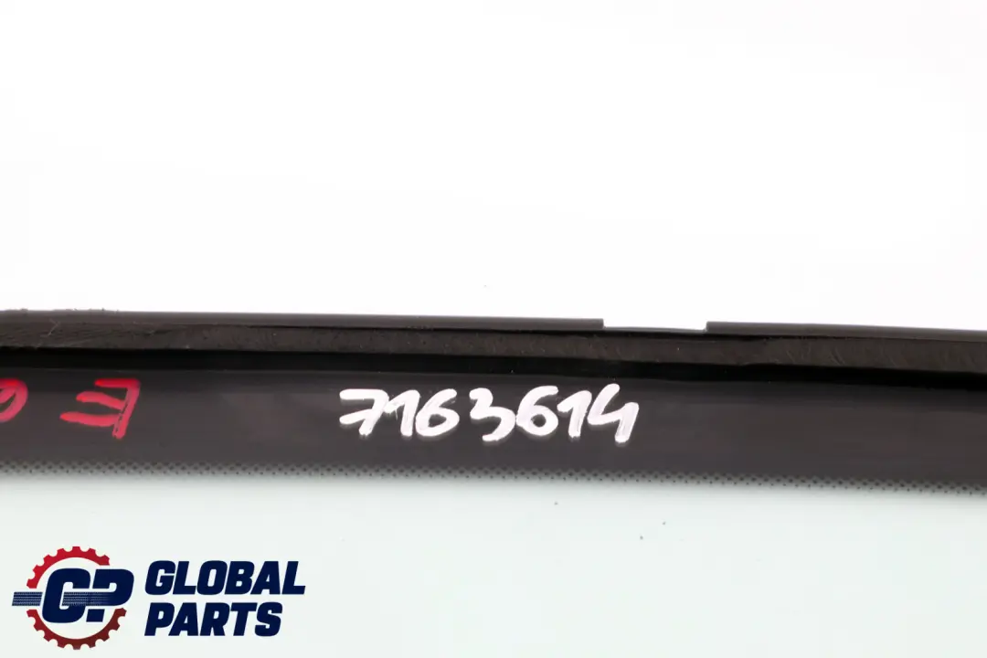BMW 5 Series E61 Green Side Window Gasket Rear Right Glass O/S High Gloss AS2 - SKU 7163614 - Part number 7163614