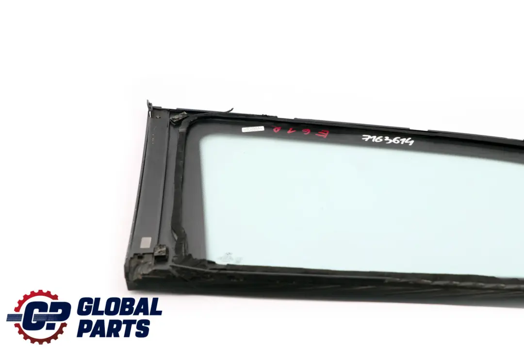 BMW 5 Series E61 Green Side Window Gasket Rear Right Glass O/S High Gloss AS2 - SKU 7163614 - Part number 7163614