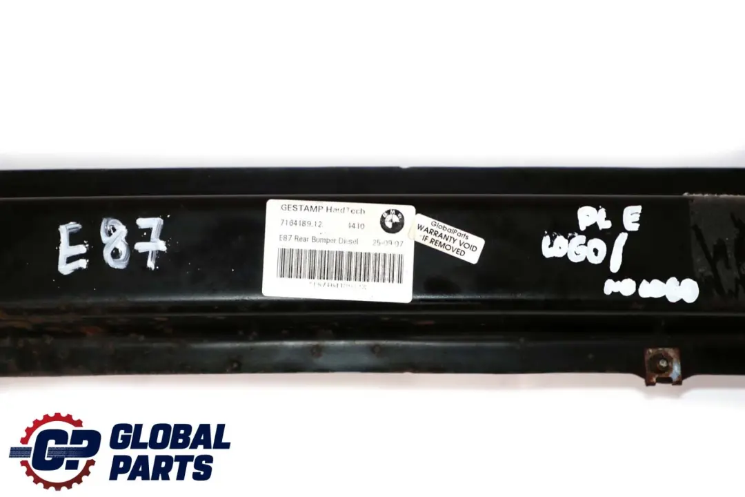 BMW 1 Series E81 E87 LCI Rear Bumper Carrier Support Crash Bar Reinforcer - SKU 7164189 - Part number 7164189