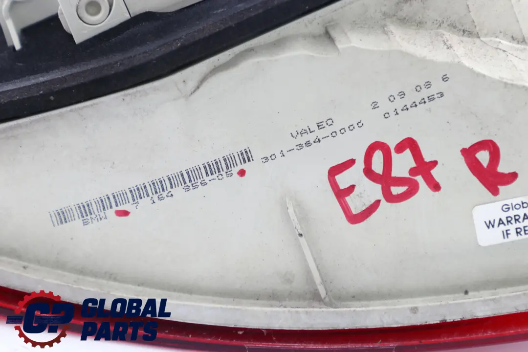 Tail Light Rear Tail Lamp Right O/S to BMW E81 E87 with Part number 7164956 BMW E81 E87 Tail Light Rear Tail Lamp Right O/S - SKU 7164956 - Part number 7164956