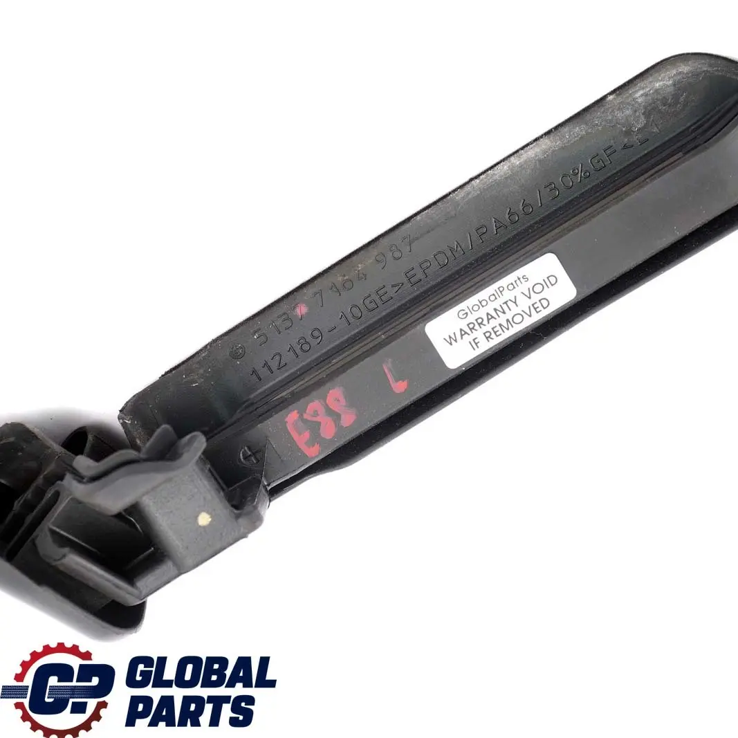 BMW E88 Cabrio Finestra Schachtabdichtung Listello Posteriore Sinistra - SKU 7164987 - Numero di parte 7164987
