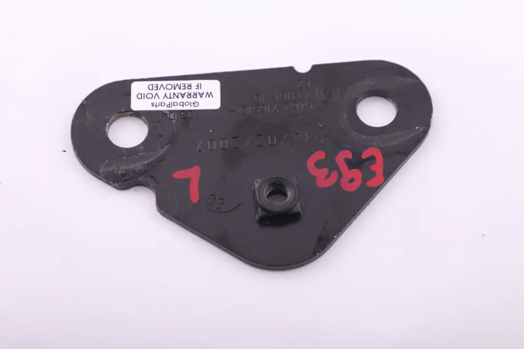 BMW 3 Series E93 Convertible Hardtop Rollover Protection Left Mounting Plate N/S - SKU 7165101 - Part number 7165101