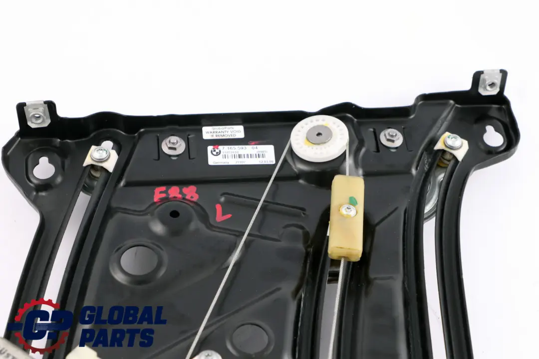 Elevalunas Mech Motor Regulador Trasero Izquierdo para BMW E88 con número de pieza 7165593 BMW E88 Elevalunas Mech Motor Regulador Trasero Izquierdo - SKU 7165593 - Número de pieza 7165593