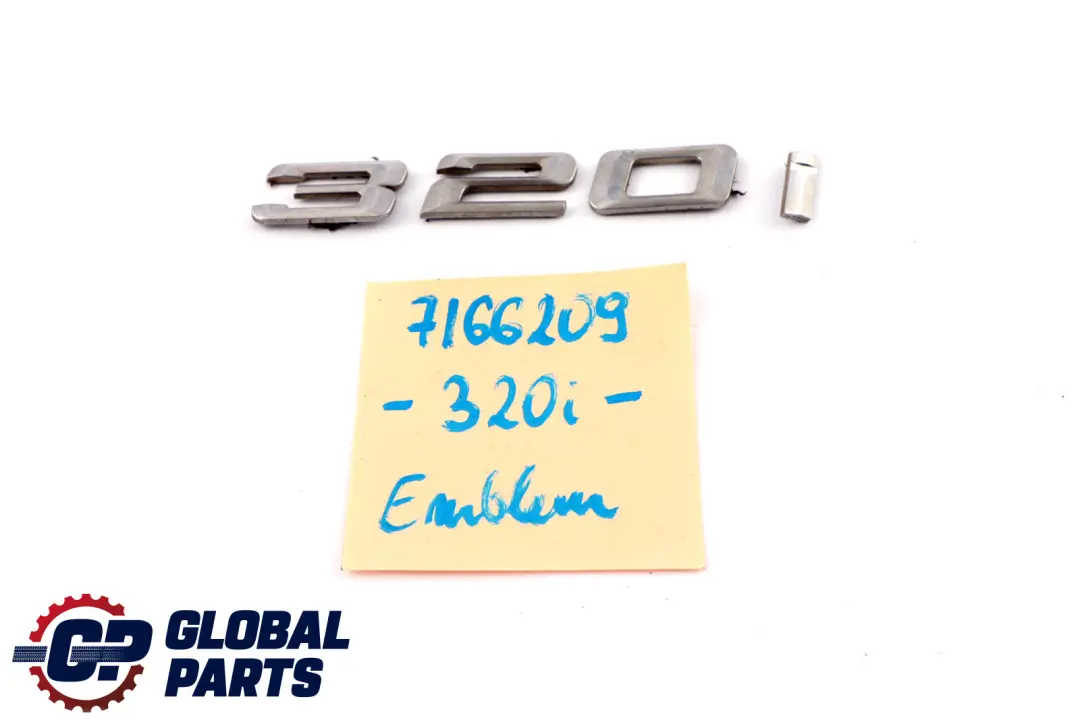 Rear Boot Emblem BMW E92 E93 Trunk Lid Tailgate Adhered 320i Lettering - SKU 7166209 - Part number 7166209