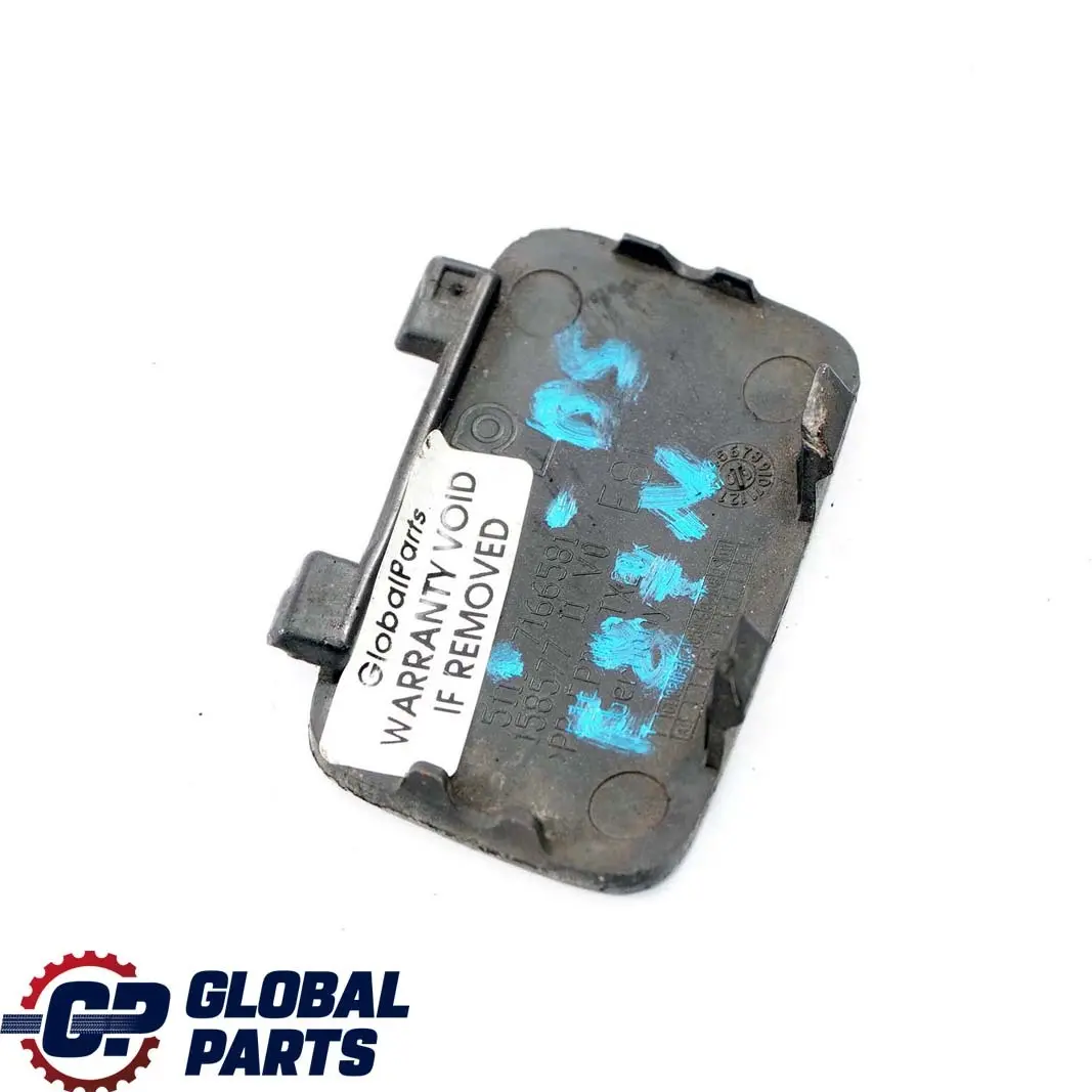  Front Bumper Flap BMW E81 E87 LCI Towing Eye Black Sapphire - 475 - SKU 7166581-BS - Part number 7166581