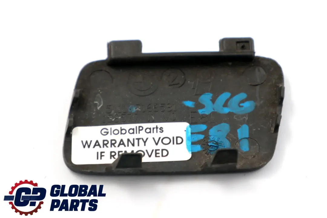 Front Bumper Flap Towing Eye Spacegrau Space Grey A52 to BMW 1 Series E81 E87 LCI with Part number 7166581 BMW 1 Series E81 E87 LCI Front Bumper Flap Towing Eye Spacegrau Space Grey A52 - SKU 7166581-SCG - Part number 7166581