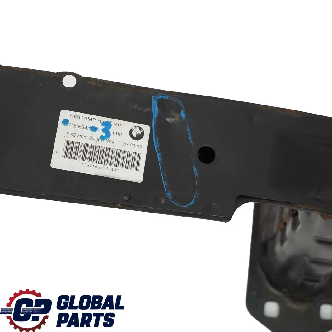 Front Bumper Carrier Support Crash Bar Reinforcer to BMW 1 E81 E82 E87 LCI 3 with Part number 7166584 BMW 1 E81 E82 E87 LCI 3 Front Bumper Carrier Support Crash Bar Reinforcer - SKU 7166584-3 - Part number 7166584