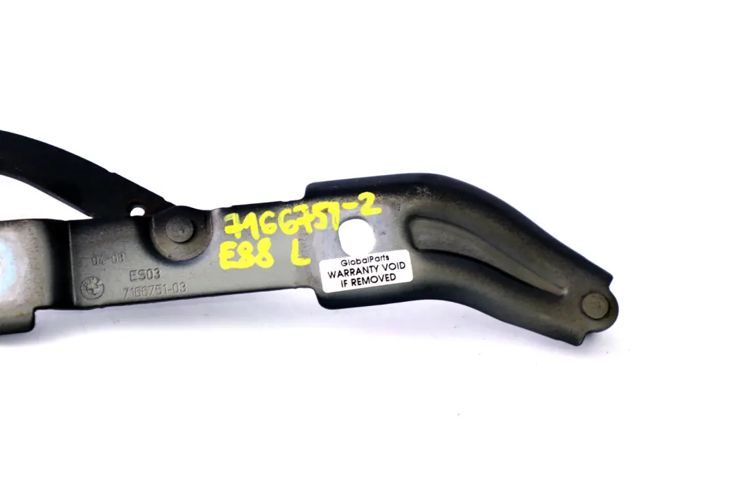 BMW 1 Series E82 E88 Boot Trunk Lid Tailgate Left Hinge N/S Black - SKU 7166751-2 - Part number 7166751