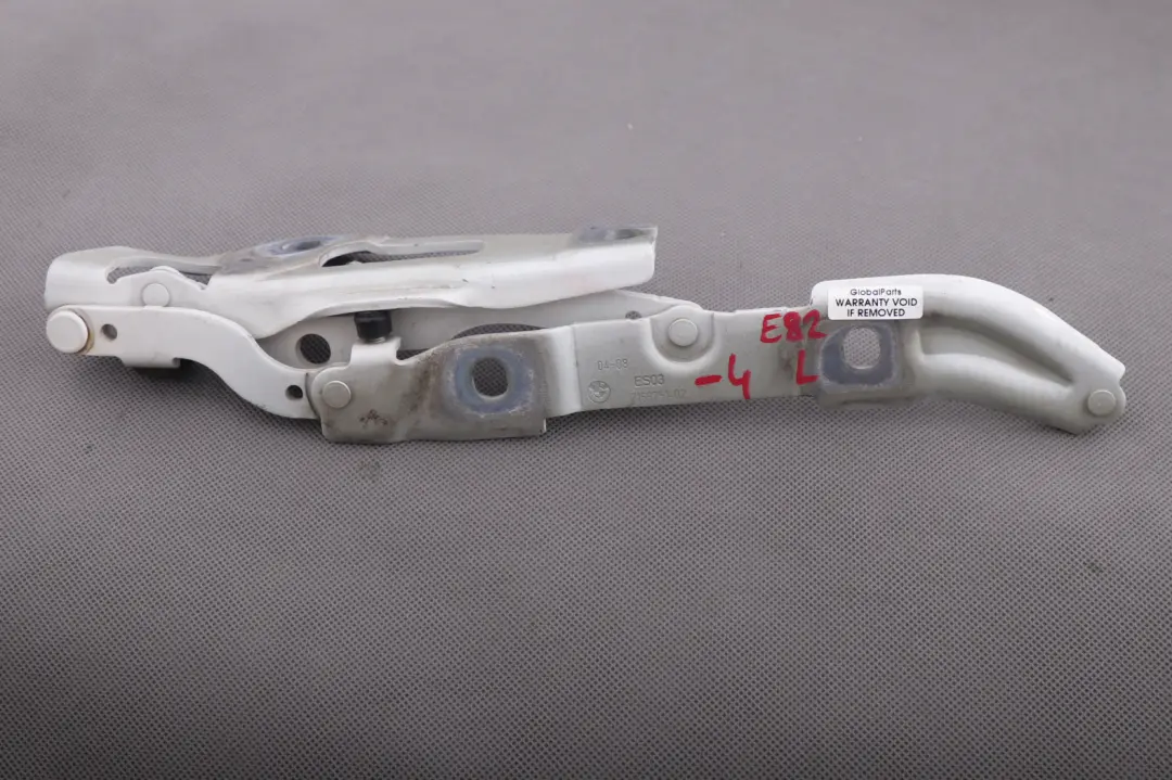 BMW 1 Series E82 E88 Boot Trunk Tailgate Left Hinge N/S White - SKU 7166751-4 - Part number 7230859