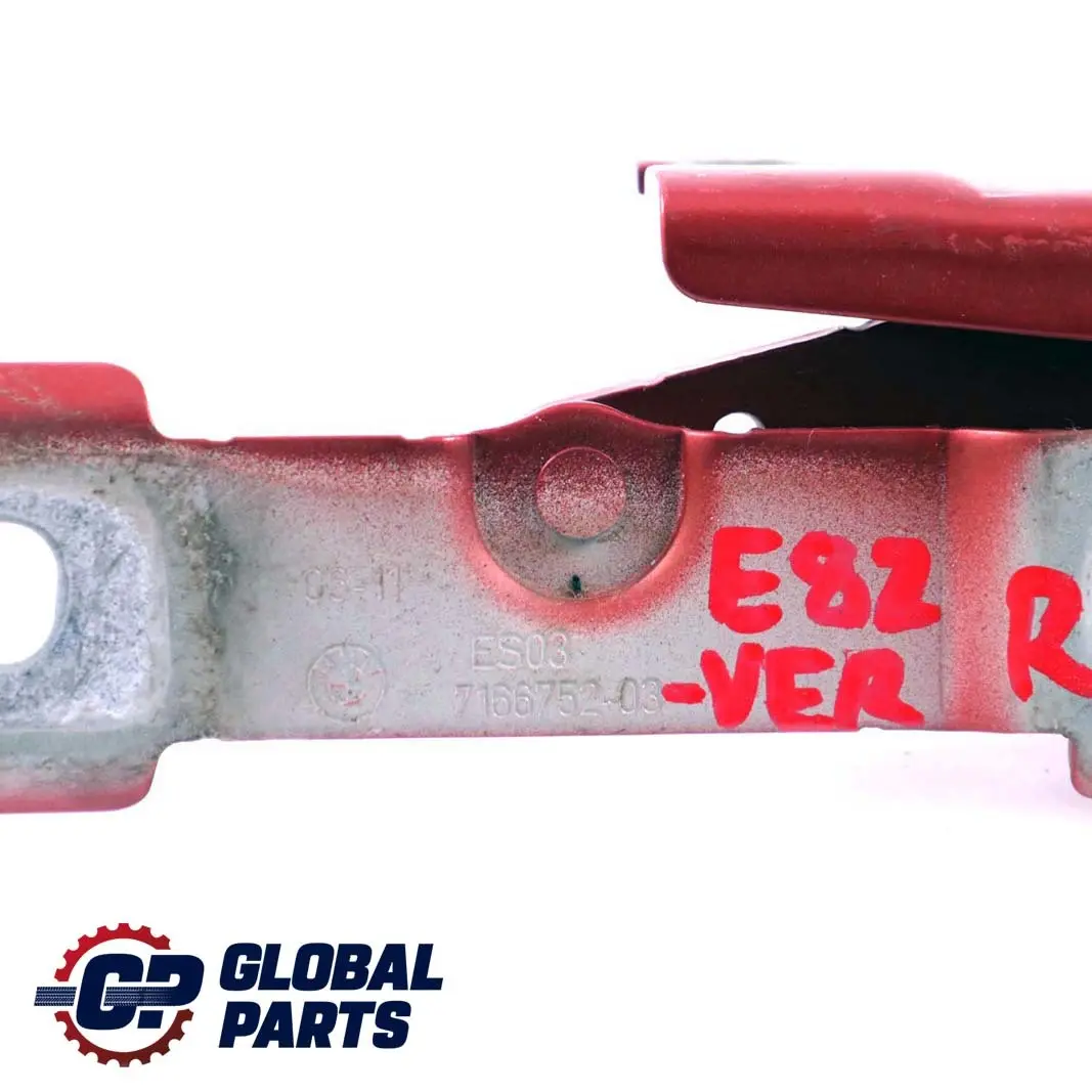 BMW E82 E88 Boot Trunk Lid Tailgate Right Hinge Vermilionrot Red - SKU 7166752-VER - Número de pieza 7166752