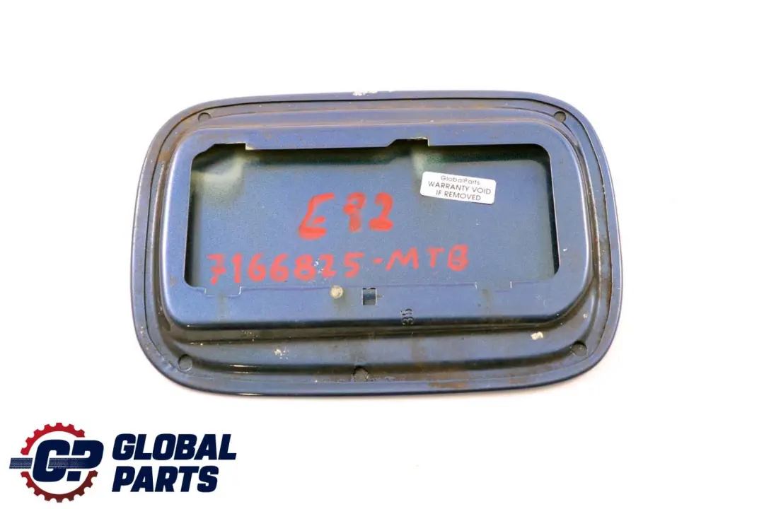 BMW E82 E88 Fill In Flap Fuel Cover Cap Montegoblau Montego Blue A51 - SKU 7166825-MTB - Número de pieza 7166825
