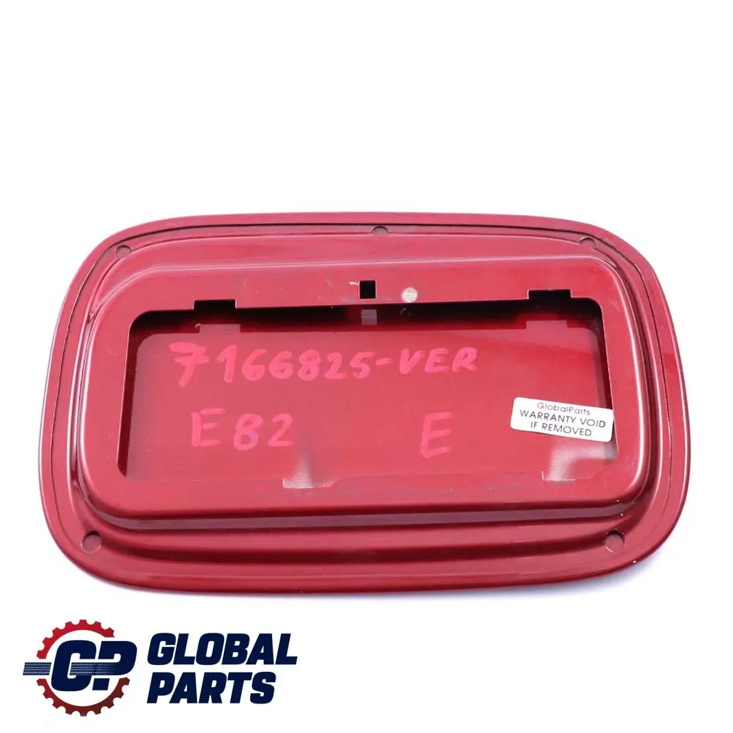 Fill In Flap Fuel Cover Cap Vermilionrot Metallic A82 Red to BMW 1 Series E82 E88 with Part number 7166825 BMW 1 Series E82 E88 Fill In Flap Fuel Cover Cap Vermilionrot Metallic A82 Red - SKU 7166825-VER - Part number 7166825