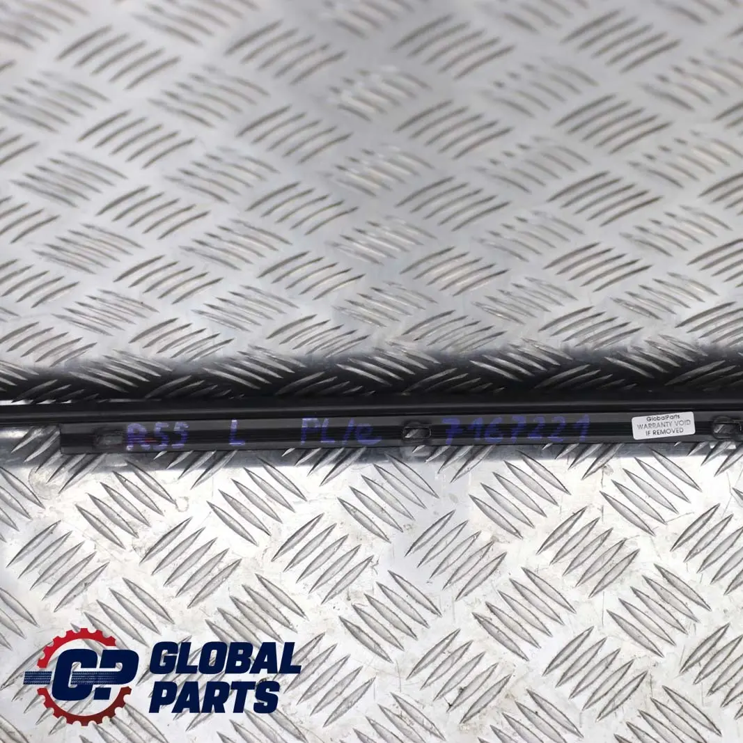 Sinistra Modanatura Ringhiera Grondaia Striscia Rifinitura per Mini Clubman R55 con numero di parte 7167221 Mini Clubman R55 Sinistra Modanatura Ringhiera Grondaia Striscia Rifinitura - SKU 7167221 - Numero di parte 7167221