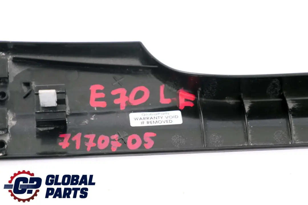 Cubierta Asiento Delantero Izquierdo Negro para BMW X5 X6 Serie E70 E71 con número de pieza 7167349 BMW X5 X6 Serie E70 E71 Cubierta Asiento Delantero Izquierdo Negro - SKU 7167349 - Número de pieza 7167349